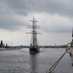 Auf der Warnow Richtung Rostock